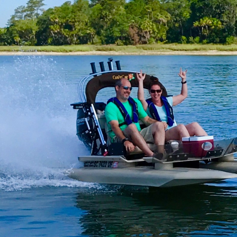 Hilton Head skiff Boat Tour catamaran