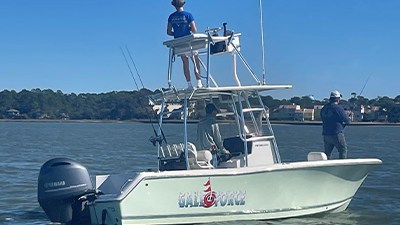 charter fishing boat galeforce in waters of hilton head